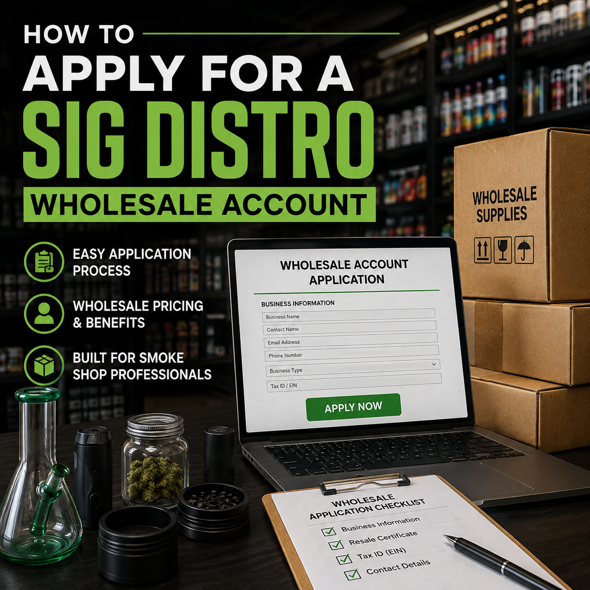How to Apply for a SIG Distro Wholesale Account