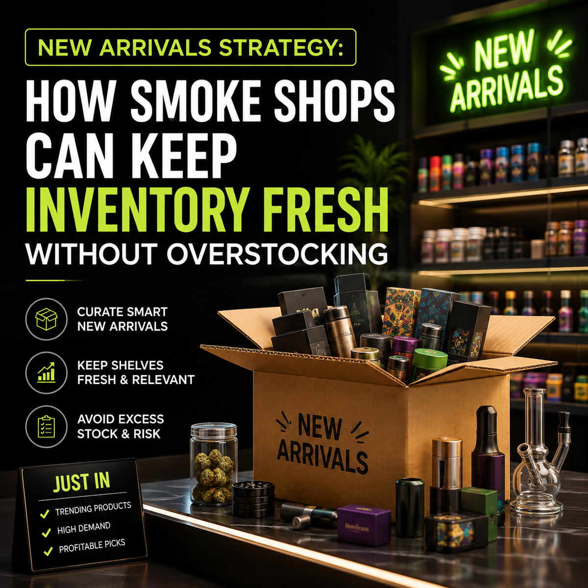 New Arrivals Strategy: How Smoke Shops Can Keep Inventory Fresh Without Overstocking