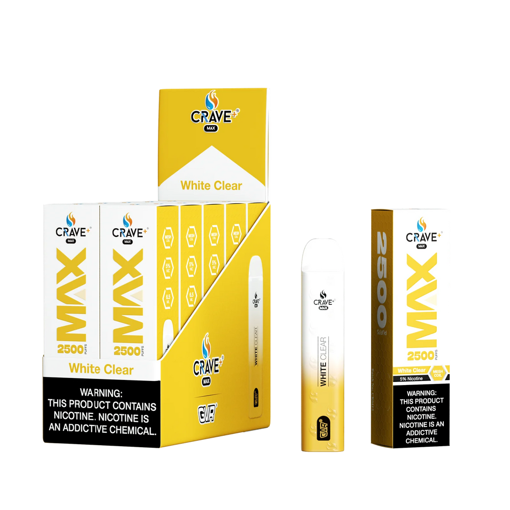 Crave Max Mesh Coil 2500 Puffs Disposable Vape