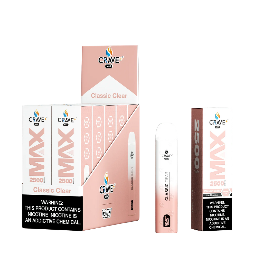 Crave Max Mesh Coil 2500 Puffs Disposable Vape