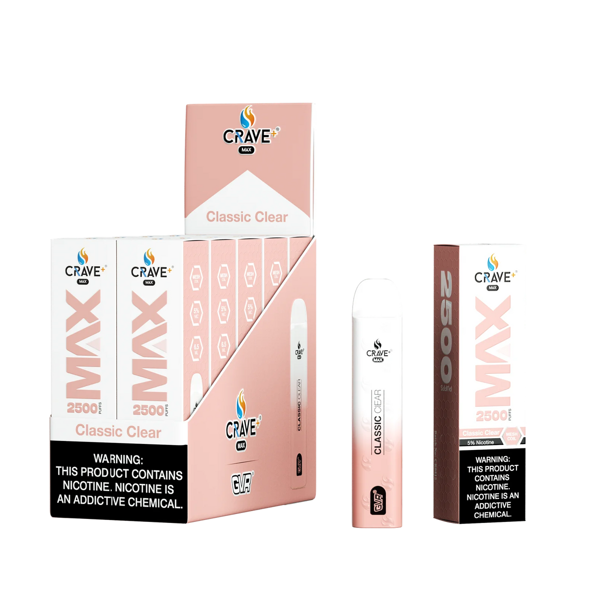 Crave Max Mesh Coil 2500 Puffs Disposable Vape