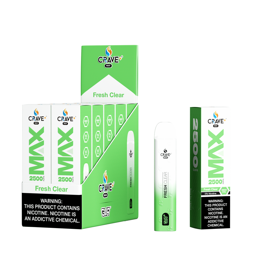 Crave Max Mesh Coil 2500 Puffs Disposable Vape