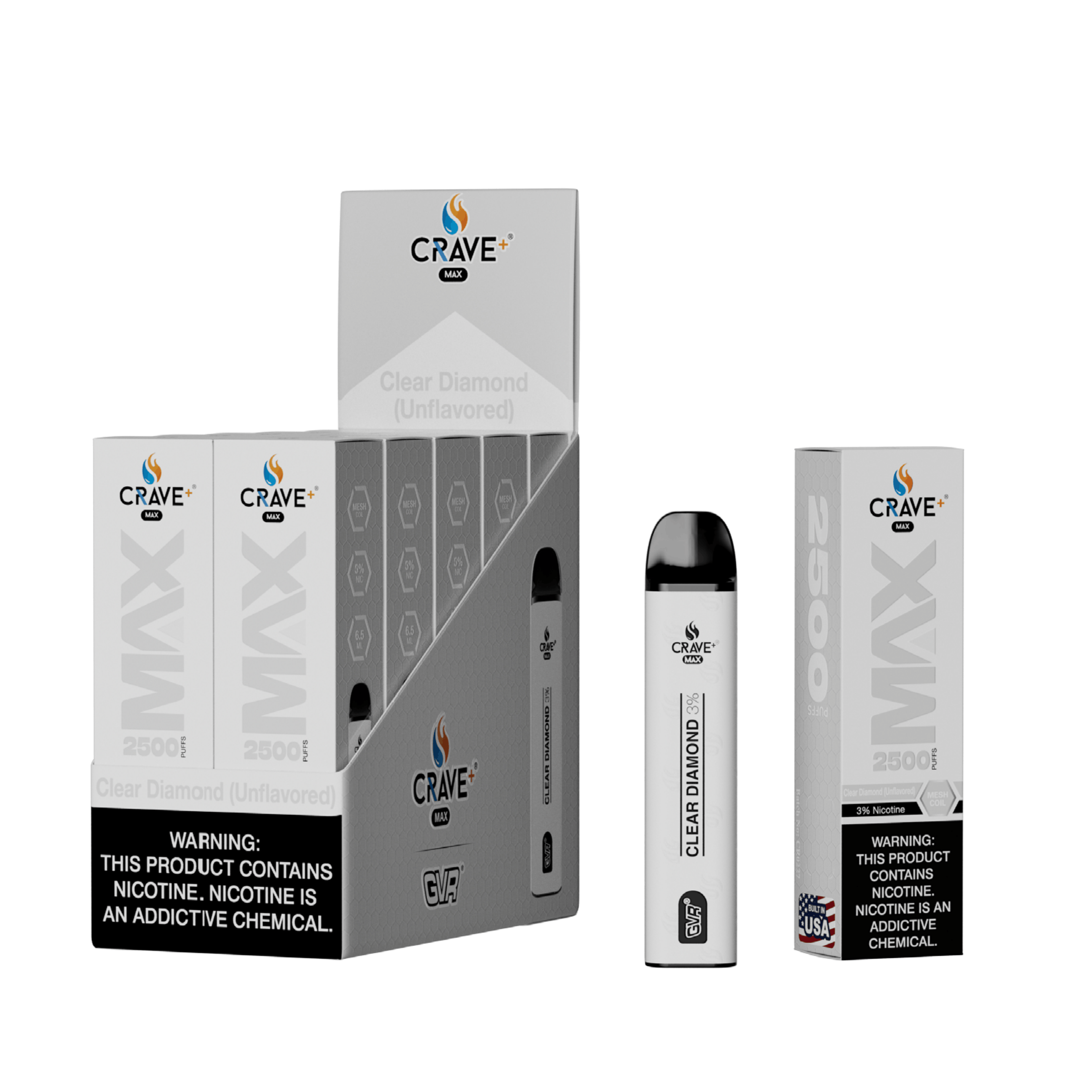 Crave Max Mesh Coil 2500 Puffs Disposable Vape