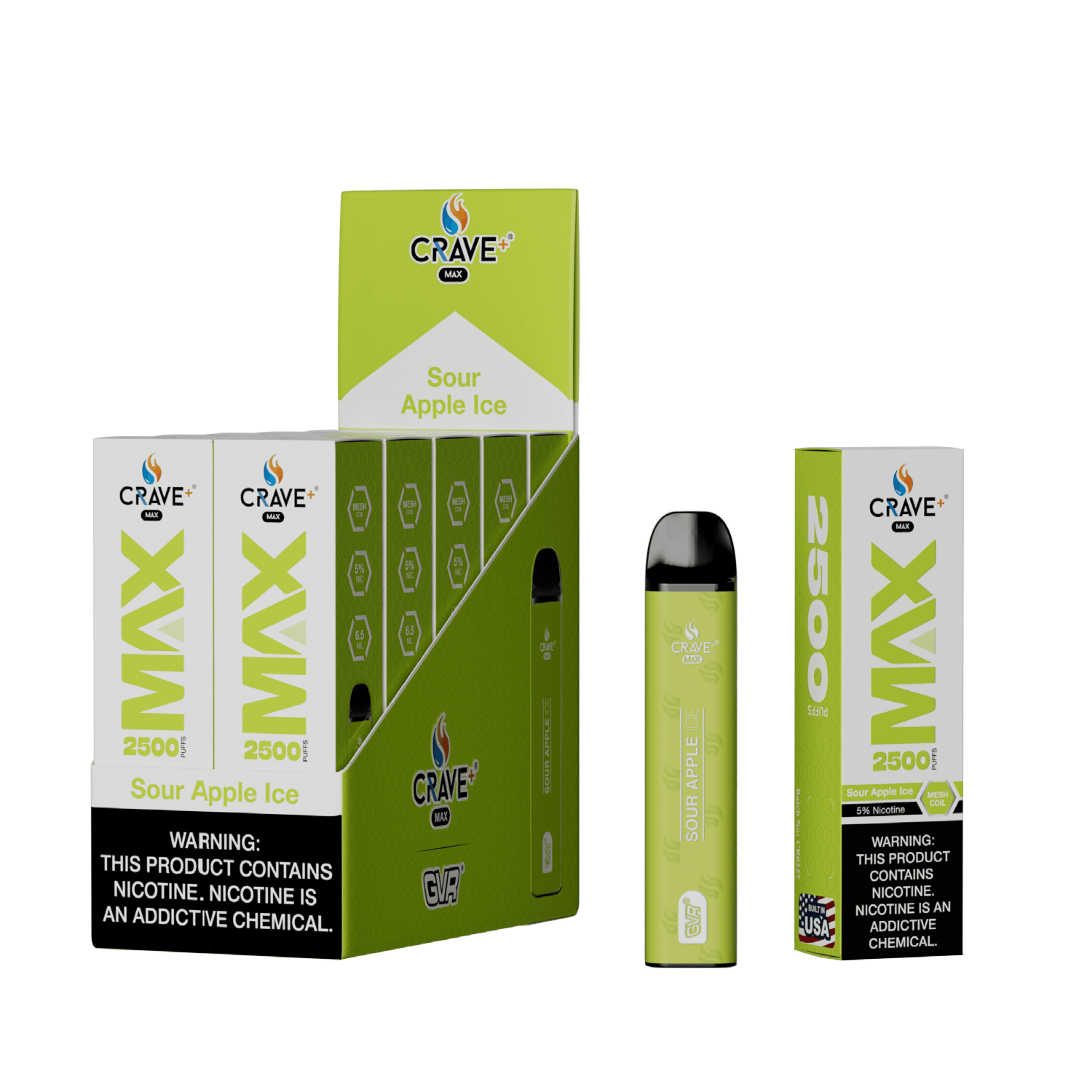 Crave Max Mesh Coil 2500 Puffs Disposable Vape