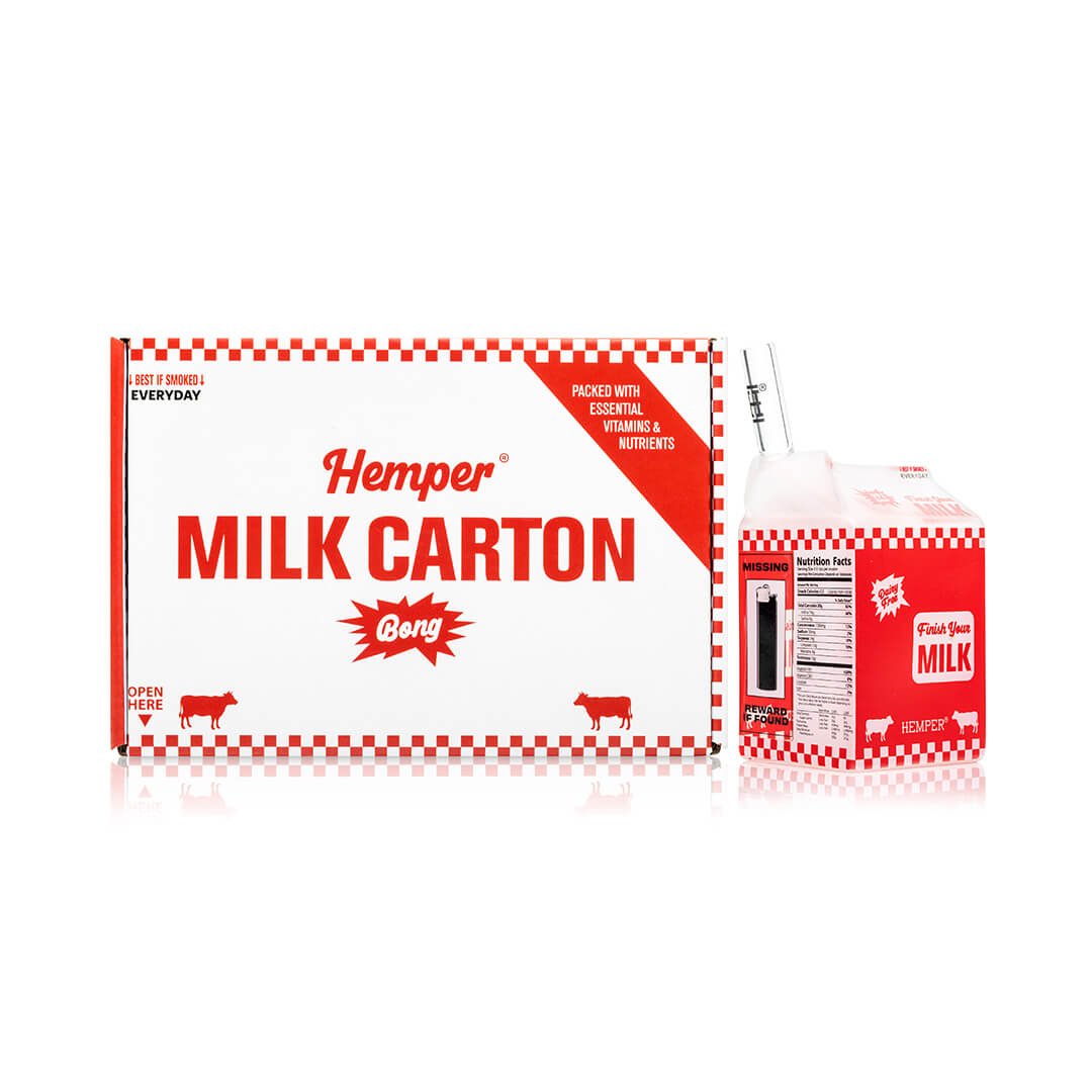 HEMPER - Weedies Milk Carton Bong | HEMPER product photograph