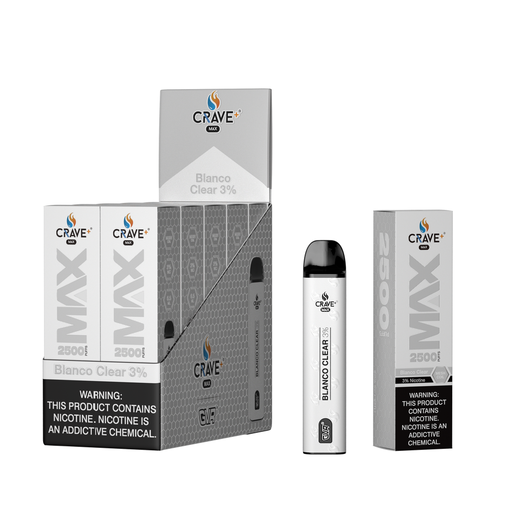 Crave Max Mesh Coil 2500 Puffs Disposable Vape