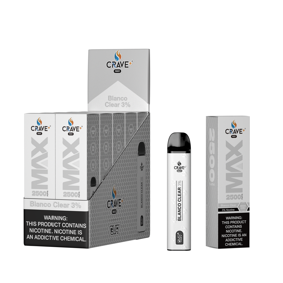 Crave Max Mesh Coil 2500 Puffs Disposable Vape