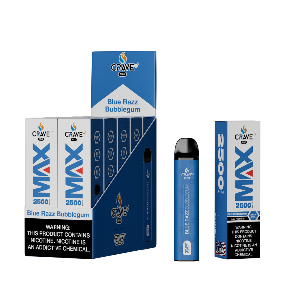 Crave Max Mesh Coil 2500 Puffs Disposable Vape
