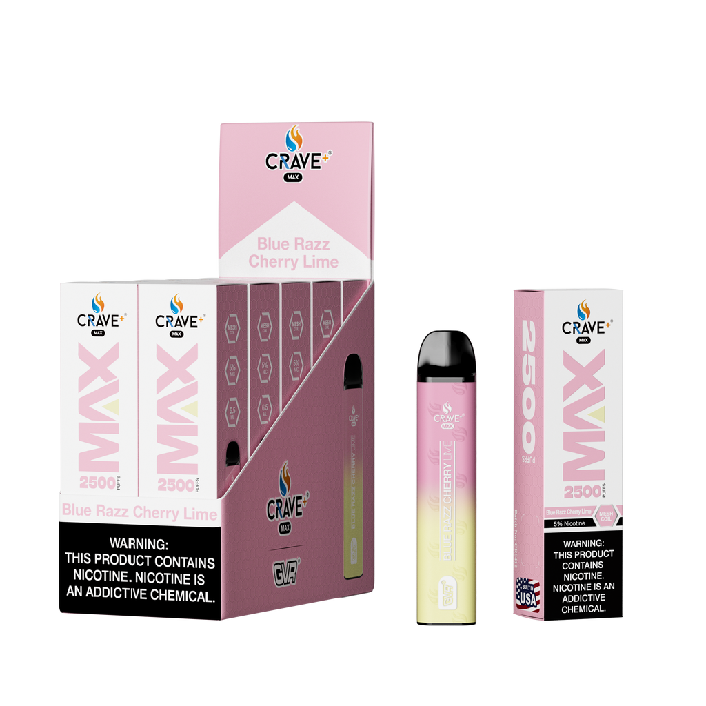 Crave Max Mesh Coil 2500 Puffs Disposable Vape