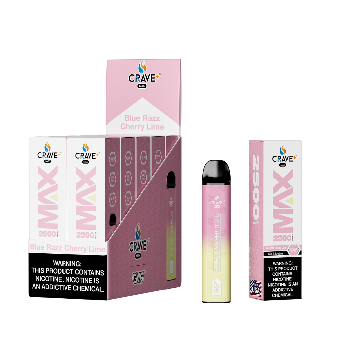 Crave Max Mesh Coil 2500 Puffs Disposable Vape