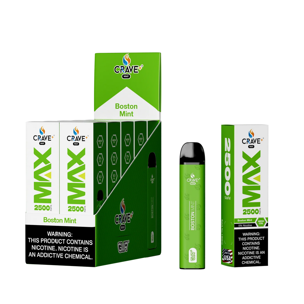 Crave Max Mesh Coil 2500 Puffs Disposable Vape