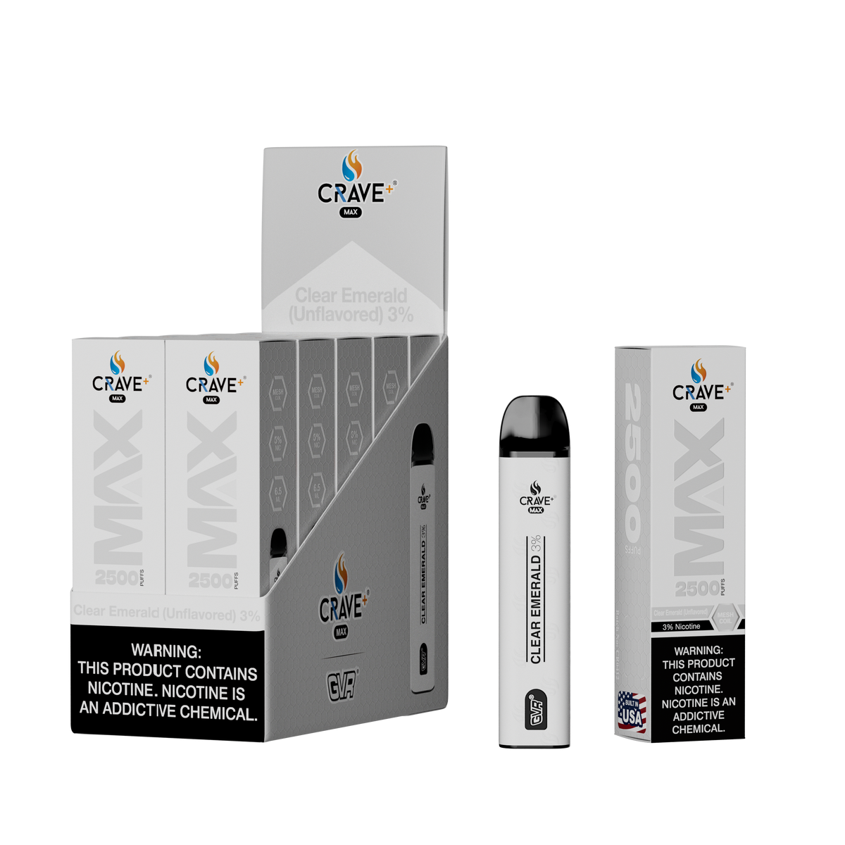 Crave Max Mesh Coil 2500 Puffs Disposable Vape