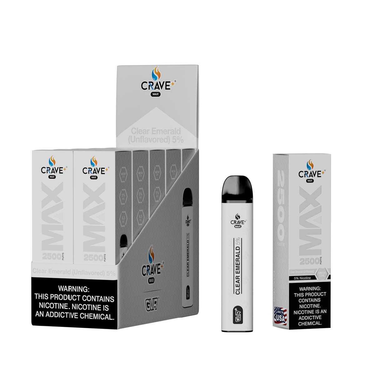 Crave Max Mesh Coil 2500 Puffs Disposable Vape