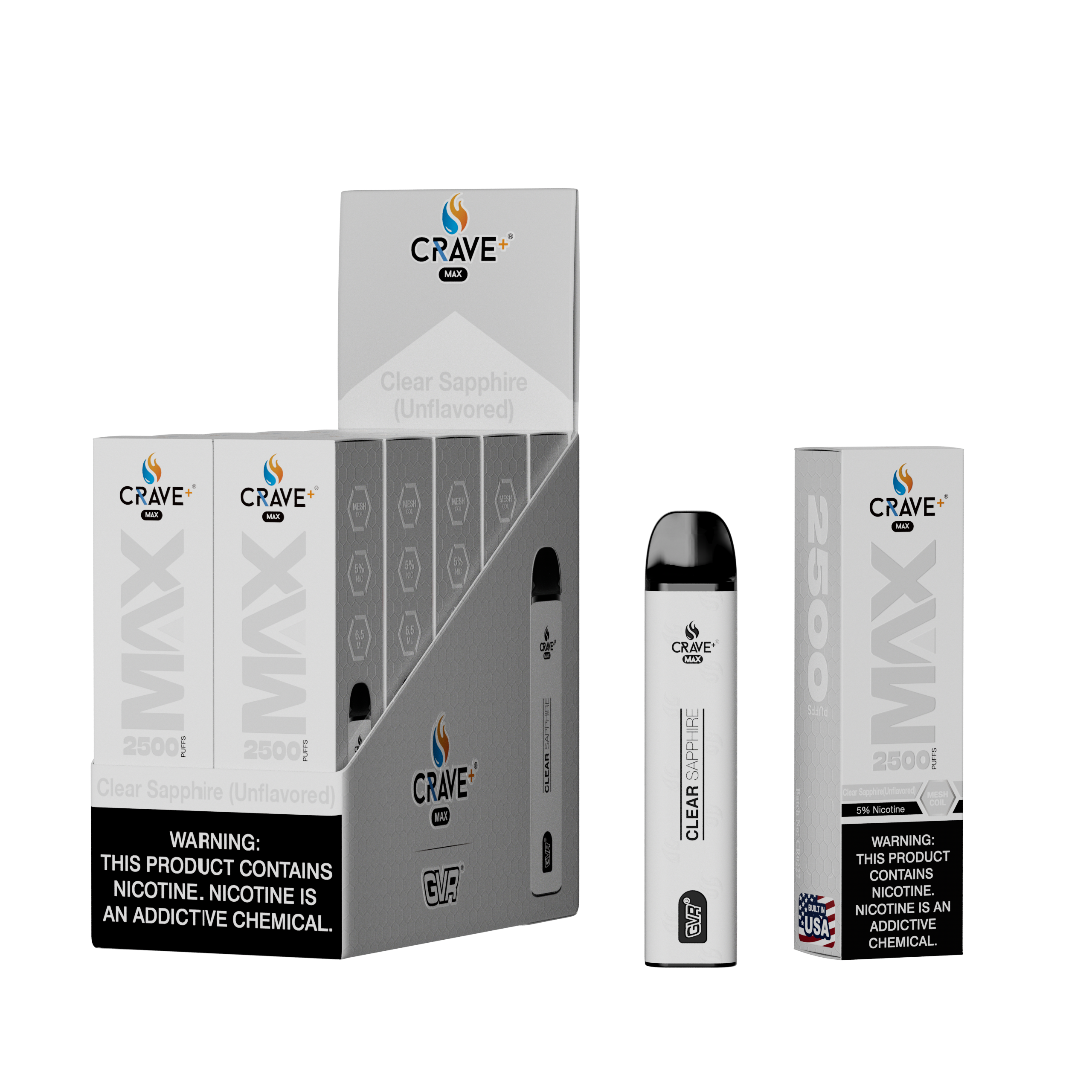 Crave Max Mesh Coil 2500 Puffs Disposable Vape