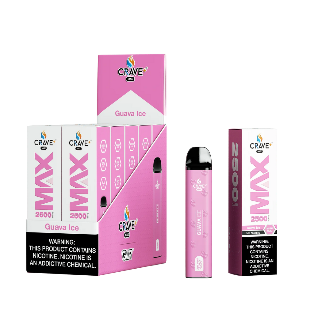 Crave Max Mesh Coil 2500 Puffs Disposable Vape