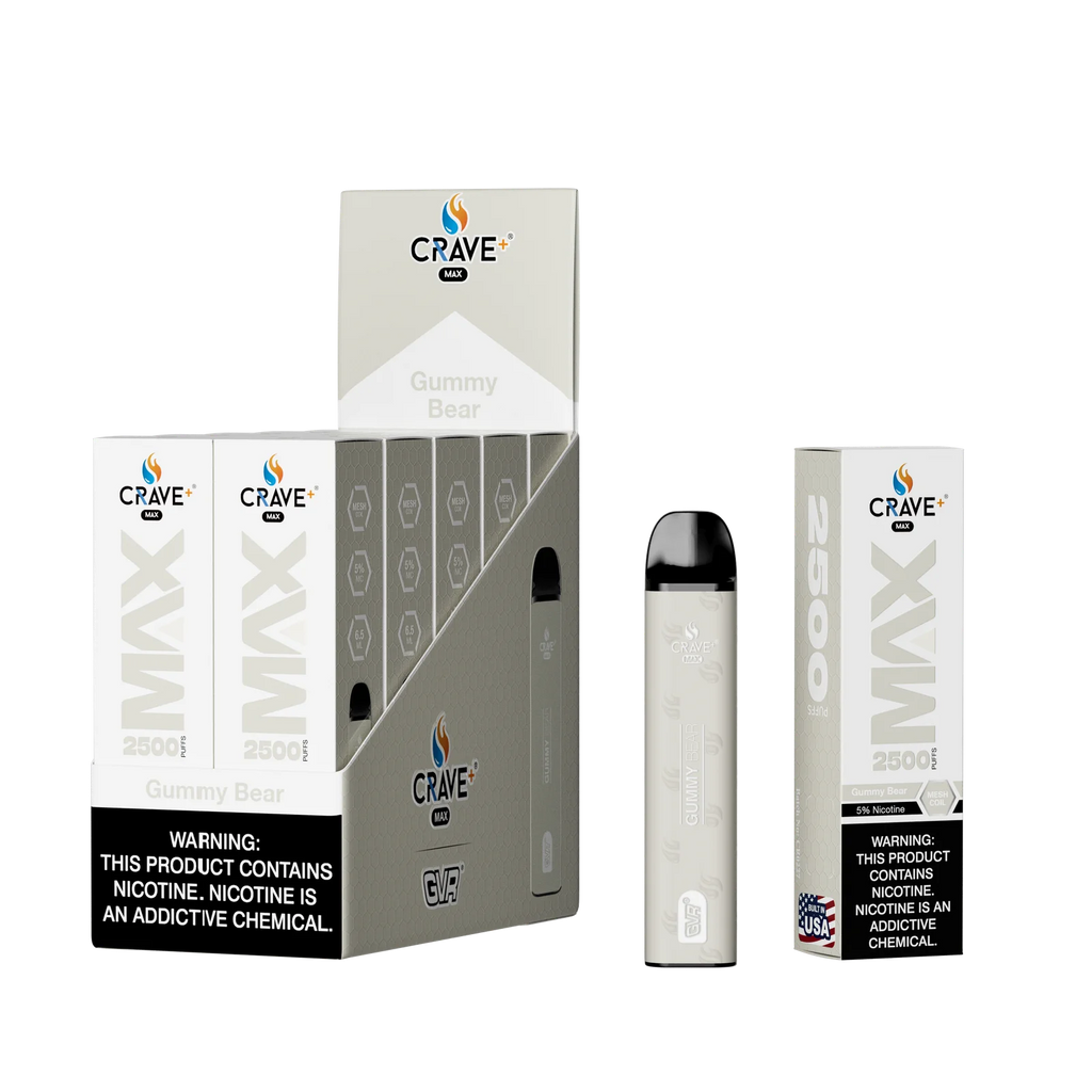 Crave Max Mesh Coil 2500 Puffs Disposable Vape