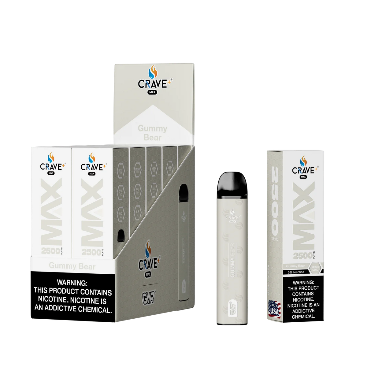 Crave Max Mesh Coil 2500 Puffs Disposable Vape