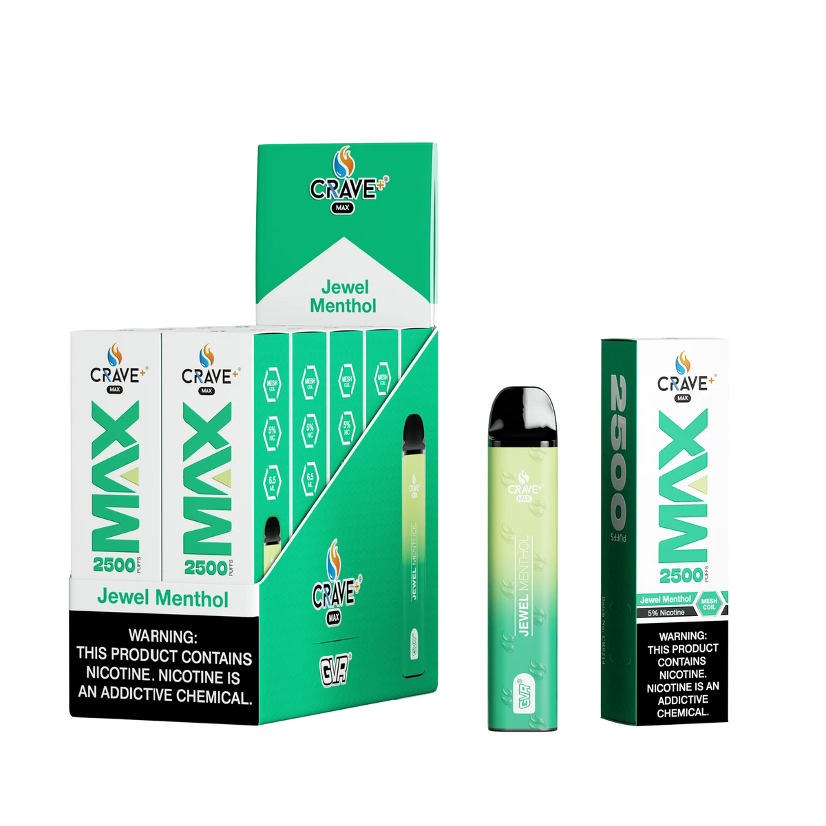 Crave Max Mesh Coil 2500 Puffs Disposable Vape