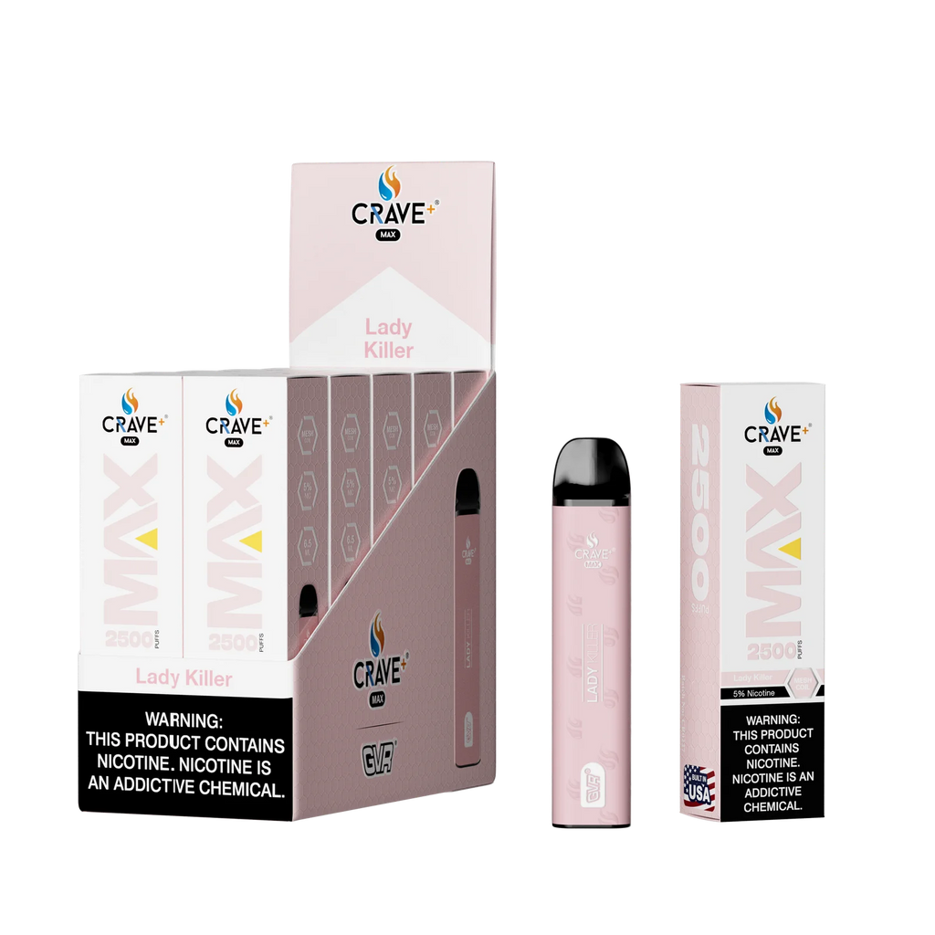 Crave Max Mesh Coil 2500 Puffs Disposable Vape