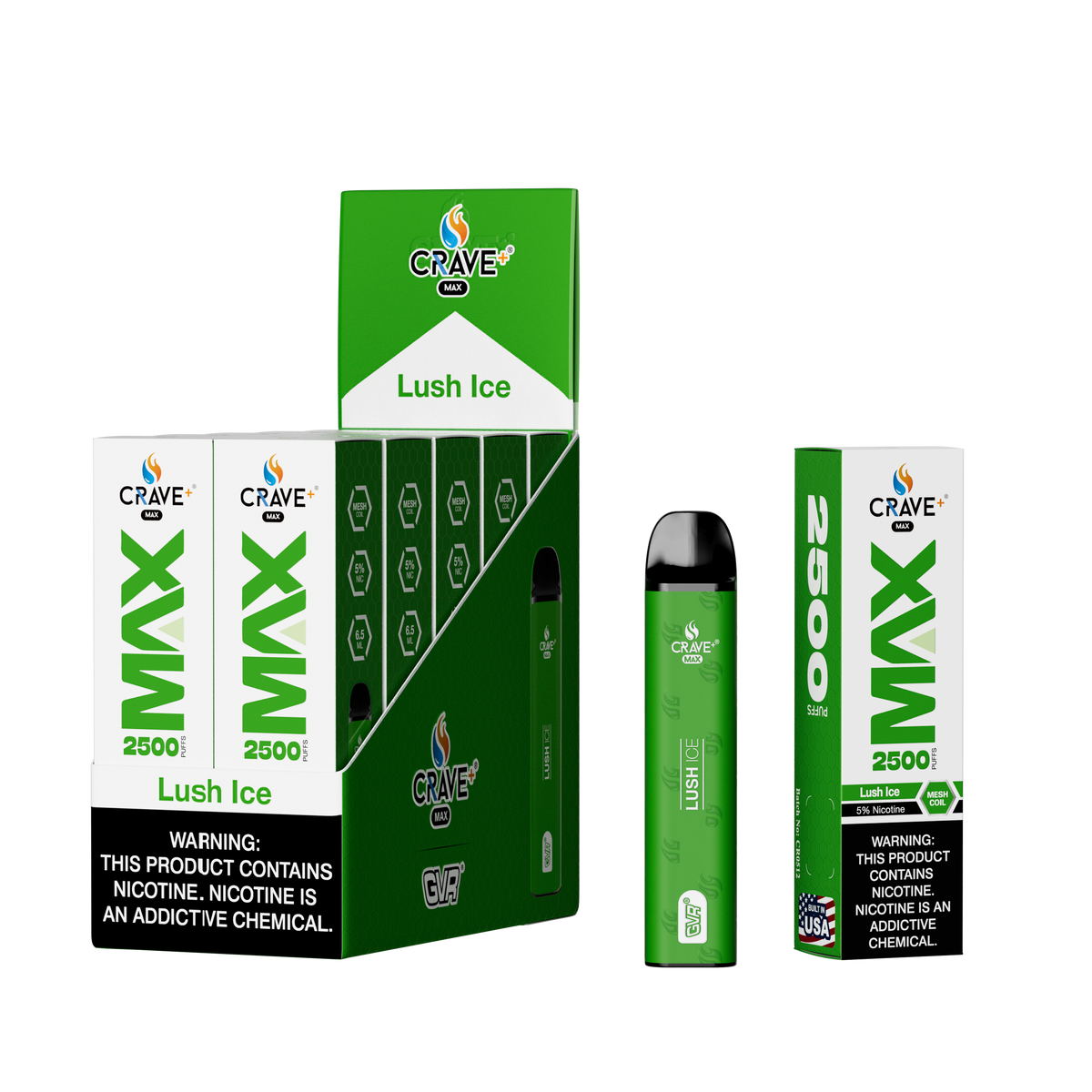 Crave Max Mesh Coil 2500 Puffs Disposable Vape