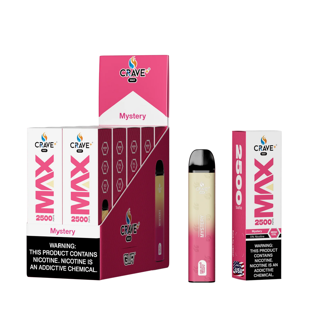 Crave Max Mesh Coil 2500 Puffs Disposable Vape