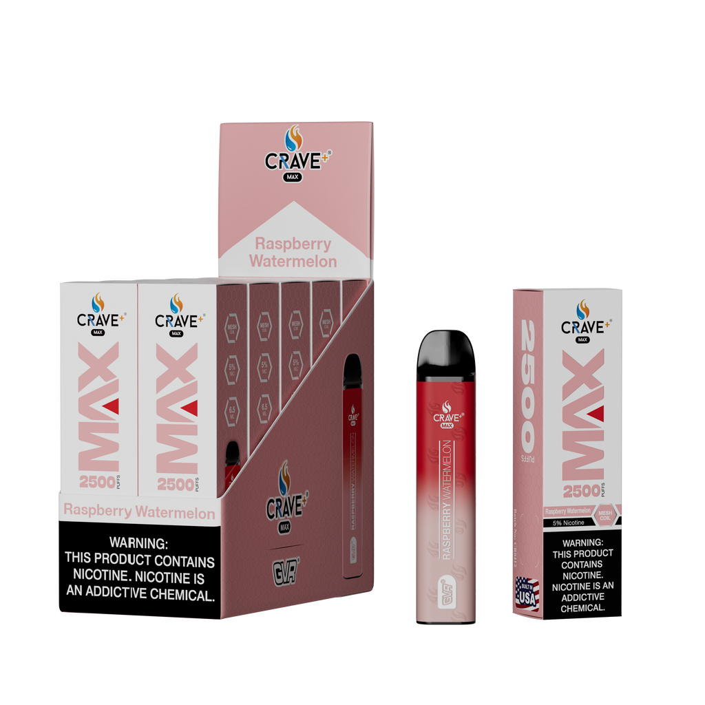 Crave Max Mesh Coil 2500 Puffs Disposable Vape