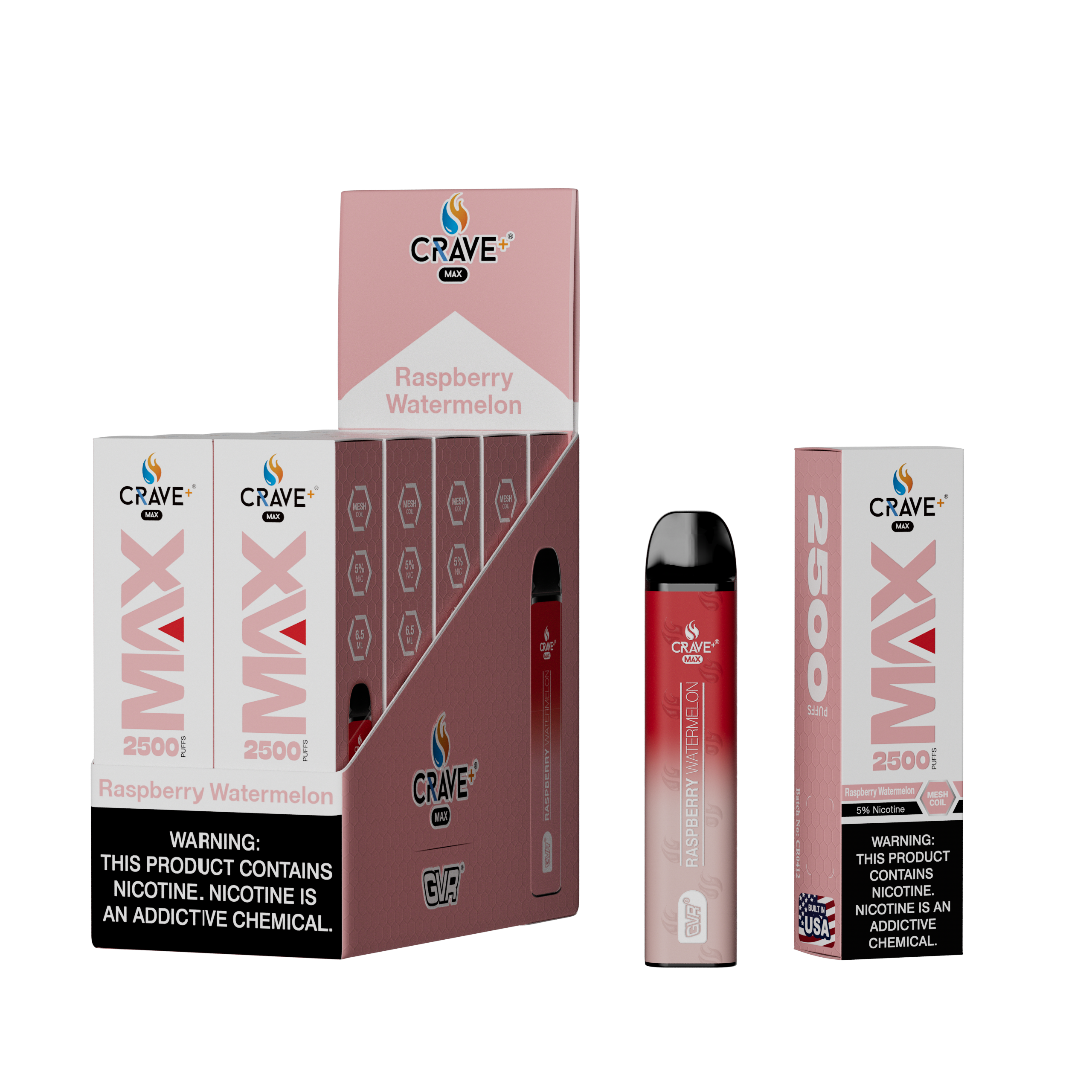 Crave Max Mesh Coil 2500 Puffs Disposable Vape