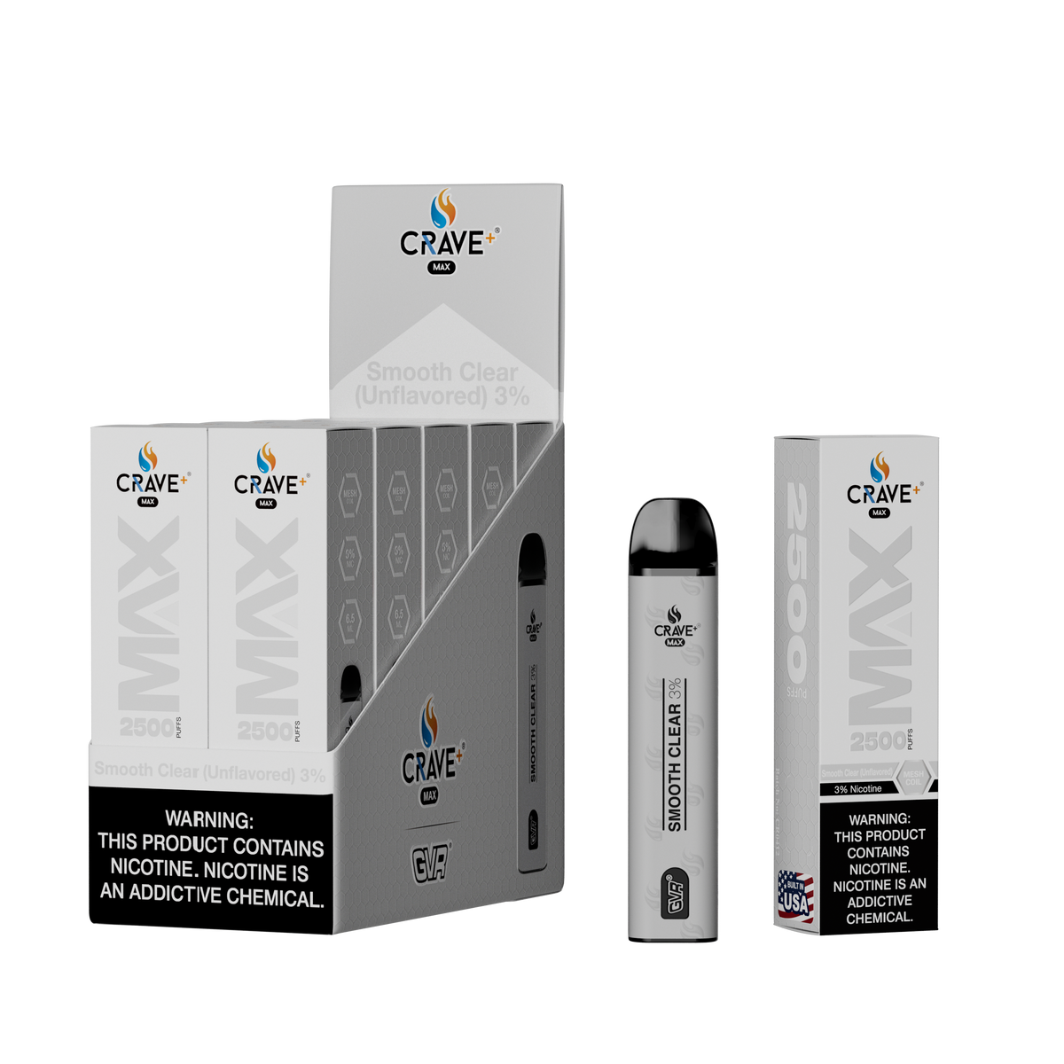Crave Max Mesh Coil 2500 Puffs Disposable Vape