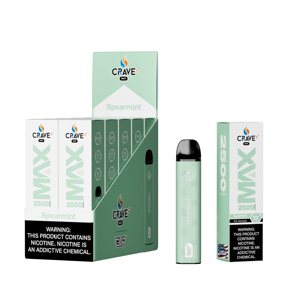 Crave Max Mesh Coil 2500 Puffs Disposable Vape