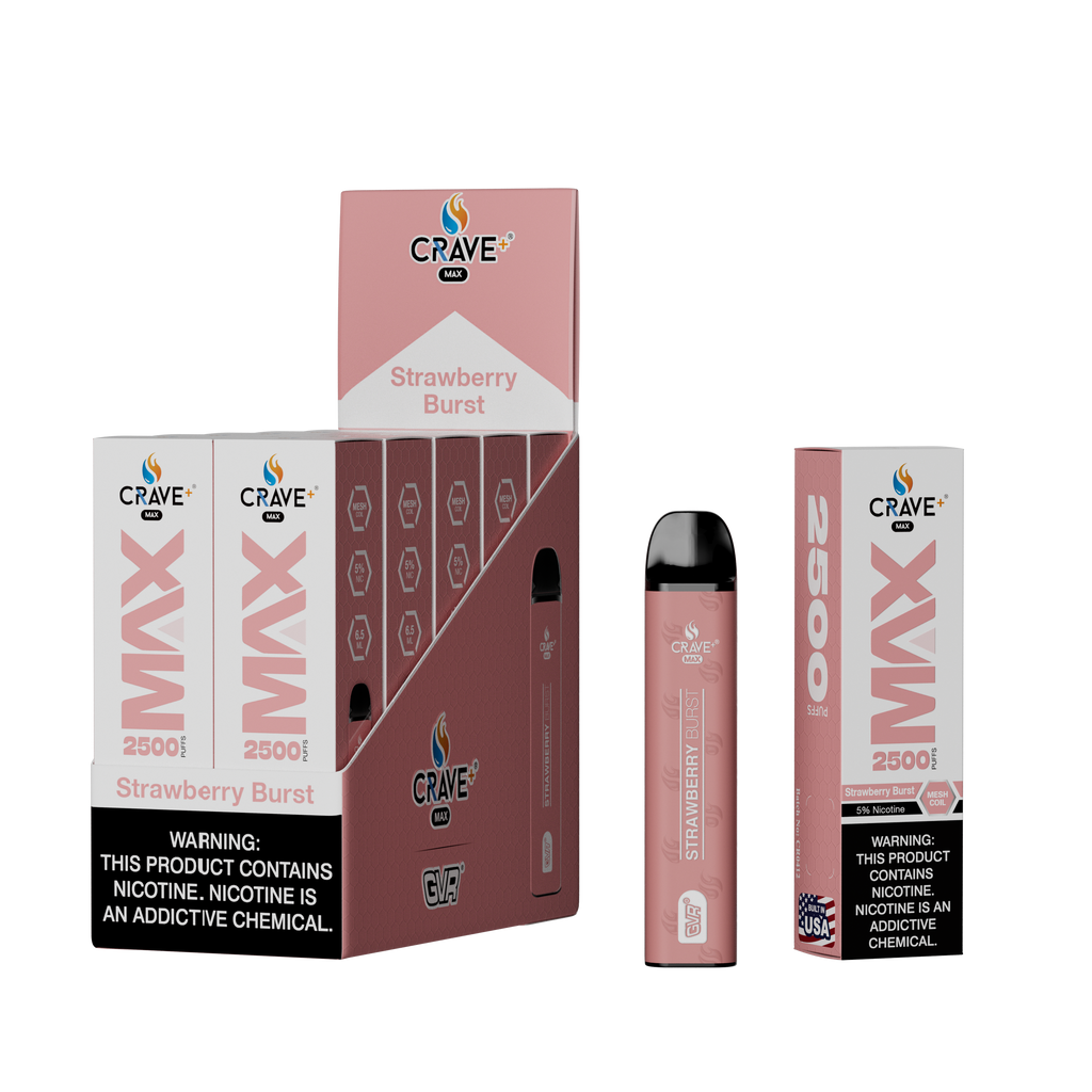 Crave Max Mesh Coil 2500 Puffs Disposable Vape
