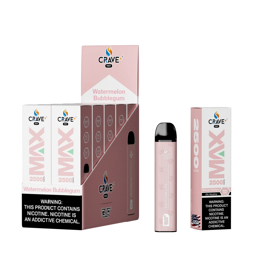 Crave Max Mesh Coil 2500 Puffs Disposable Vape