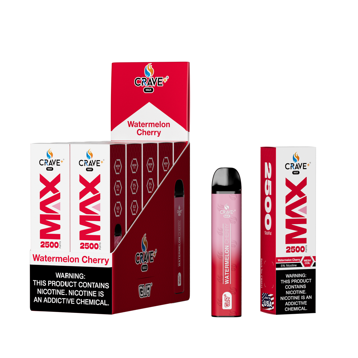 Crave Max Mesh Coil 2500 Puffs Disposable Vape