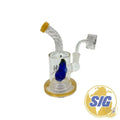 Amber Twist Water Pipe | REF: WP-SM-041|