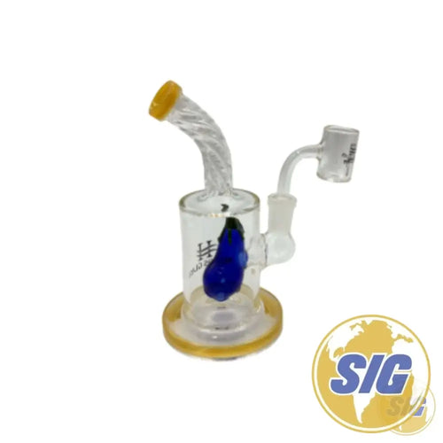 Amber Twist Water Pipe | REF: WP-SM-041|
