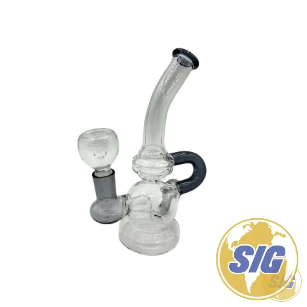 Black Handle Water Pipe | REF: WP-SM-038|