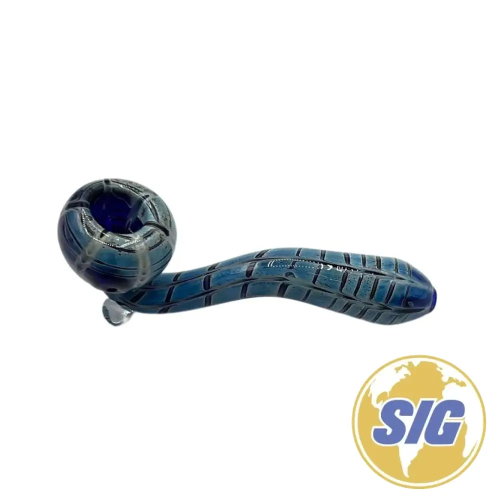 Blue Sweep Hand Pipe |REF: HP 114|