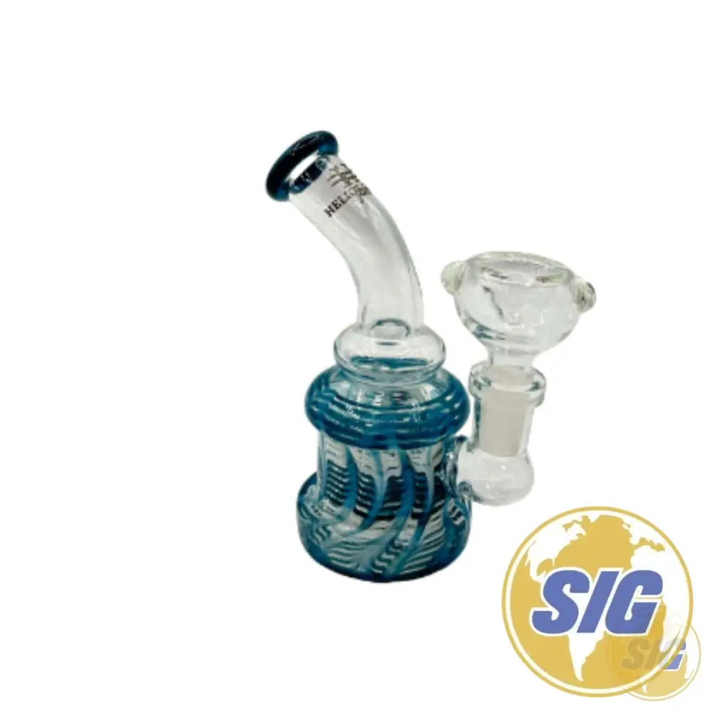 Blue Swirl Water Pipe | REF: WP-SM-022|
