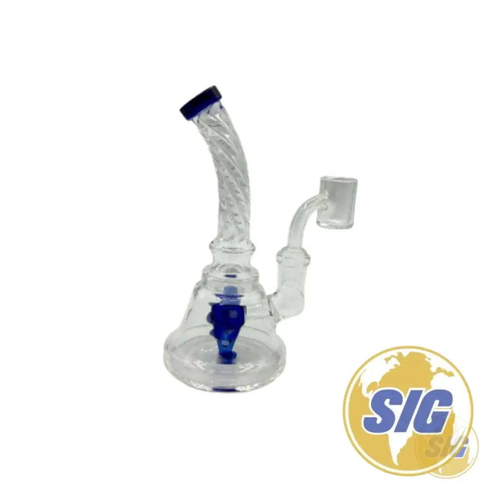 Blue Swirl Water Pipe | REF: WP-SM-032|