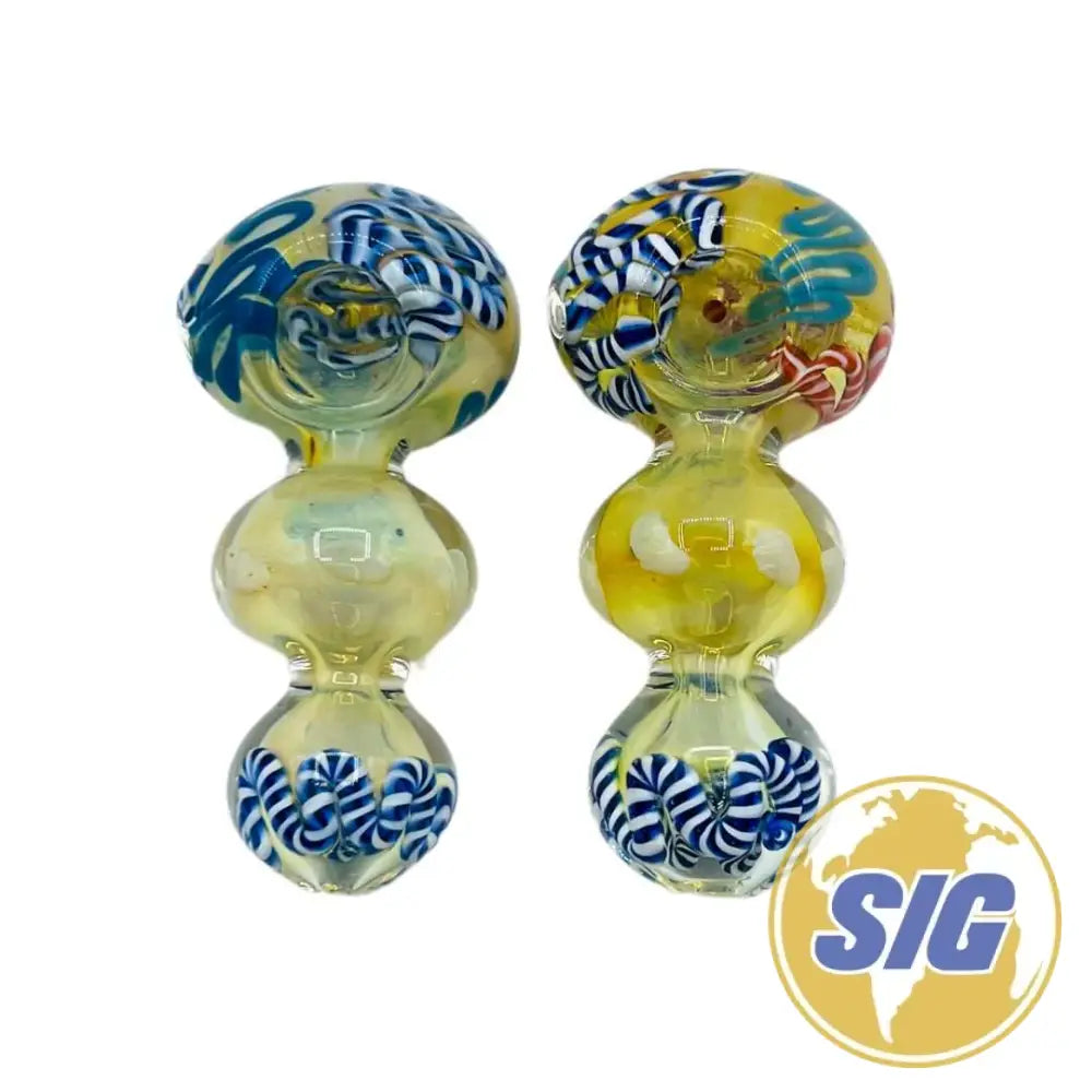 Blue Whirl Hand Pipe |REF: HP 302|