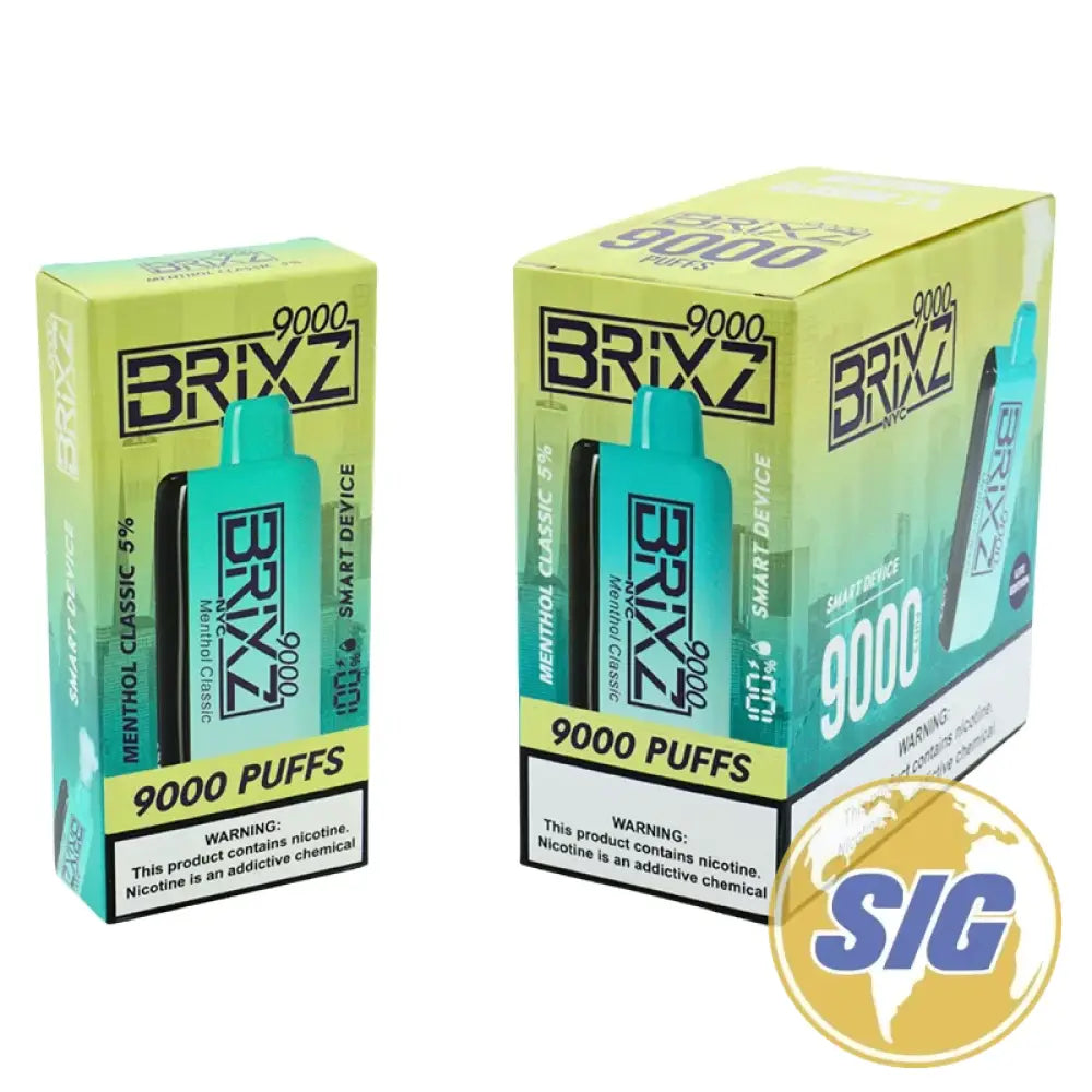 Brixz 9000 - Menthol Classic 5% - Disposable