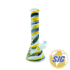 Camo Pattern Beaker Water Pipe |REF: RG 245| - Yellow