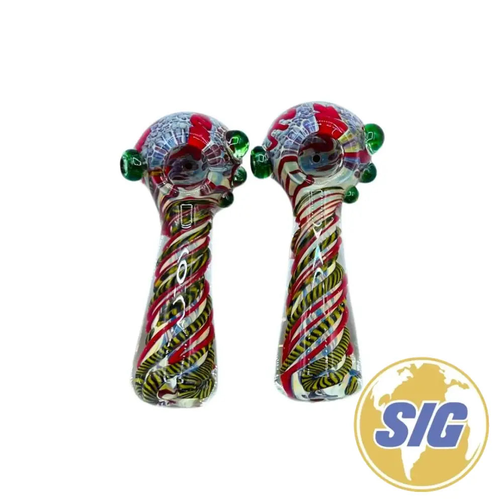 Candy Cane Hand Pipe |REF: HP 329|
