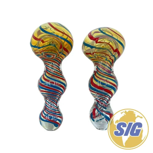 Carnival Glass Hand Pipe |REF: HP 025|