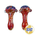 Cherry Glass Ruby Smoking Hand Pipe |REF: HP 05|