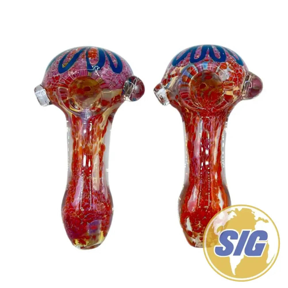 Cherry Glass Ruby Smoking Hand Pipe |REF: HP 05|