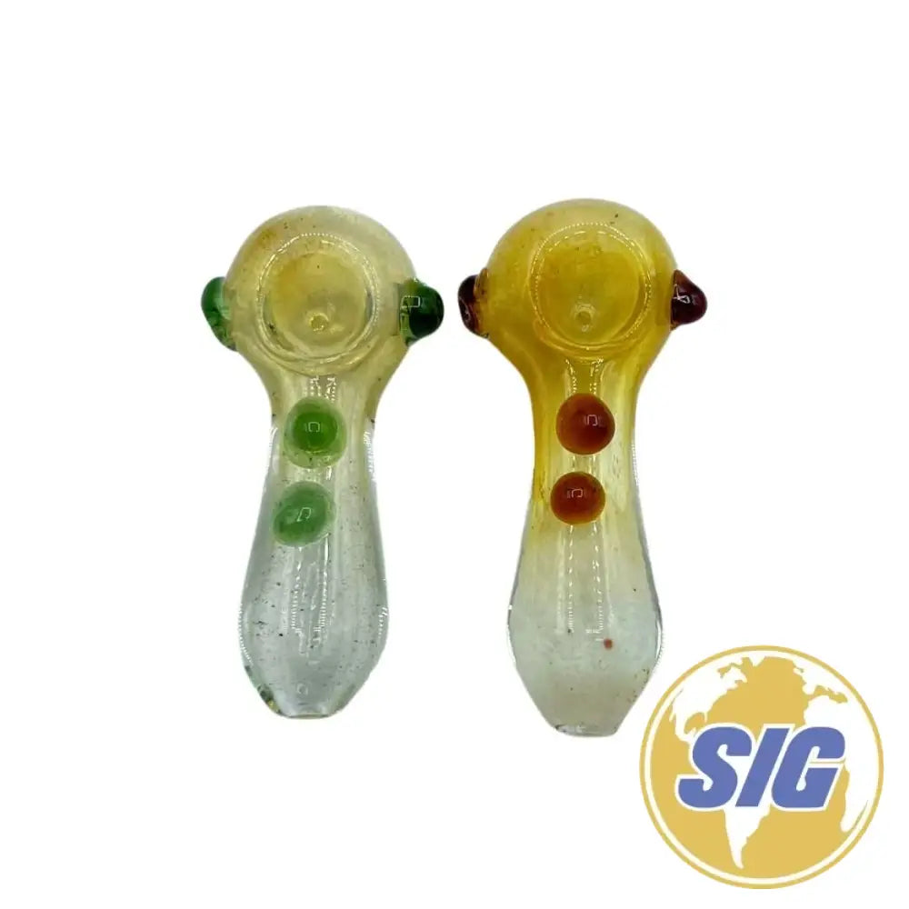 Citrine Lace Hand Pipe |REF: HP 174|