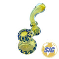 Citrine Serpentine Hand Pipe |REF: HP 045|