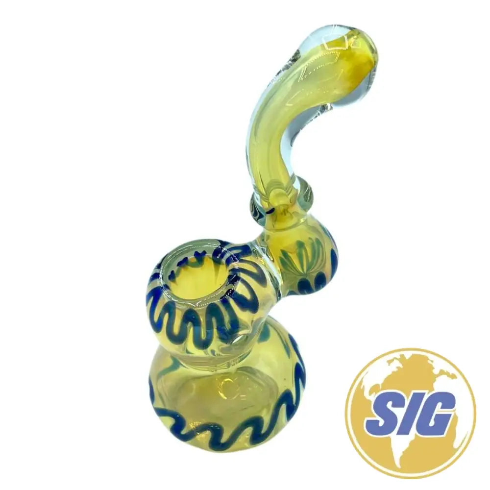 Citrine Serpentine Hand Pipe |REF: HP 045|