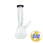 Classic Clear Water Pipe - Beaker / 12’’ / Black