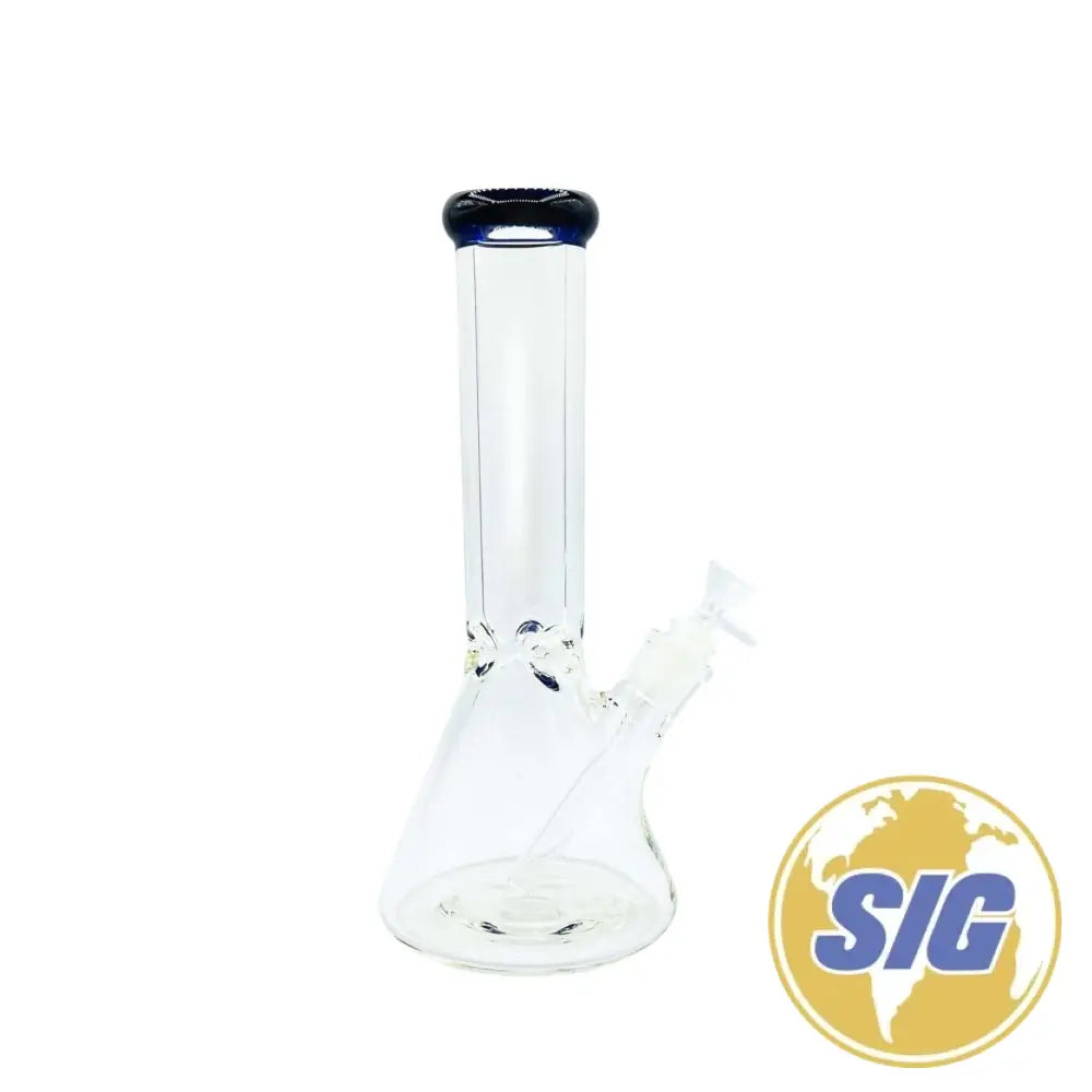 Classic Clear Water Pipe - Beaker / 12’’ / Blue